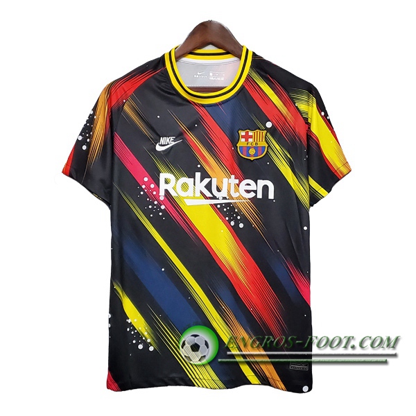 Training T-Shirts FC Barcelone Noir/Jaune 2020/2021