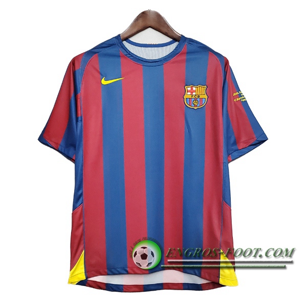 Engros-foot: Maillot de Foot FC Barcelone Retro UEFA Ligue des Champions 2006 Thailande