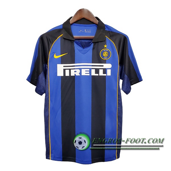 Engros-foot: Maillot de Foot Inter Milan Retro Domicile 2001/2002 Thailande