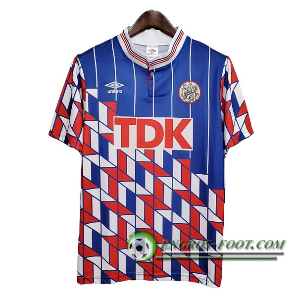 Engros-foot: Maillot de Foot AFC Ajax Retro Exterieur 1990 Thailande