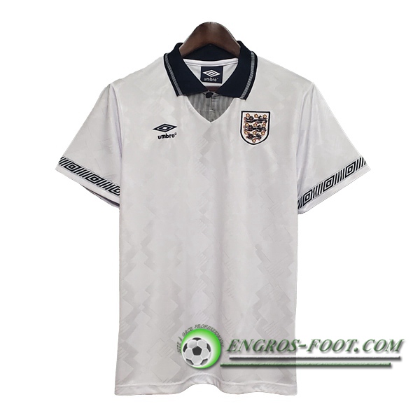 Engros-foot: Maillot de Foot Angleterre Retro Domicile 1990 Thailande