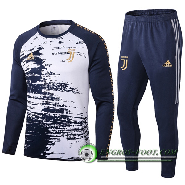 Ensemble Survetement de Foot Juventus Bleu Royal Blanc 2020/2021