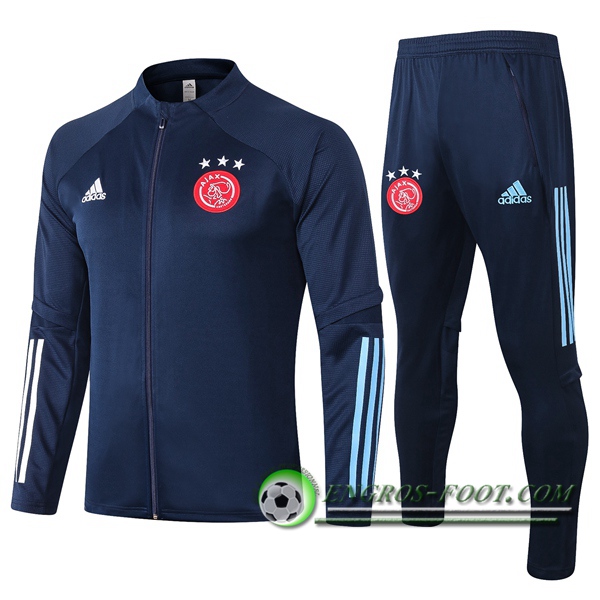 Ensemble Survetement de Foot - Veste AFC Ajax Bleu Royal 2020/2021