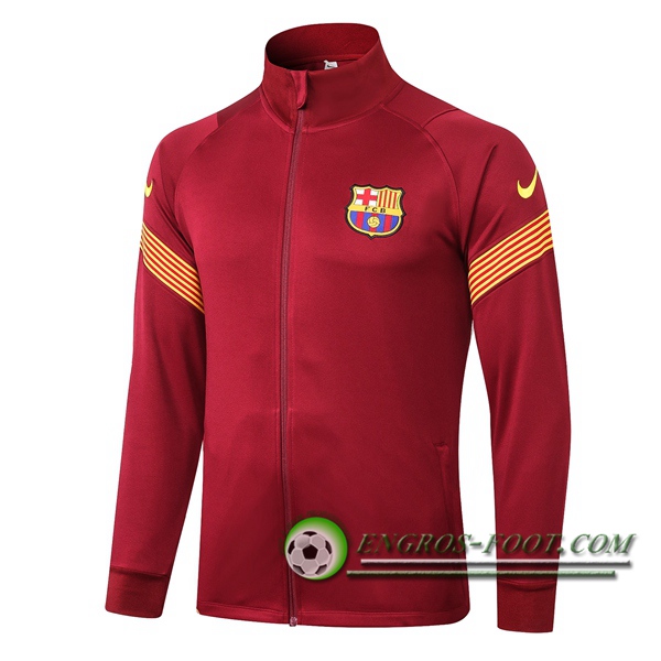 Nouveaux Veste Foot FC Barcelone Rouge 2020/2021