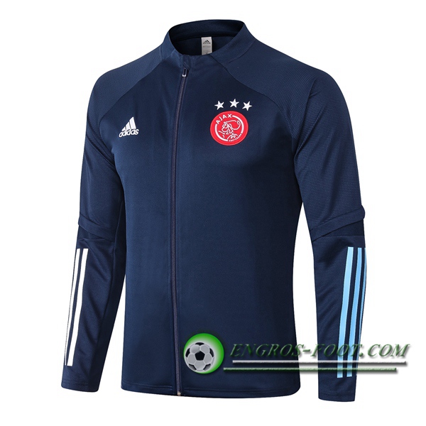 Nouveaux Veste Foot AFC Ajax Bleu Royal 2020/2021