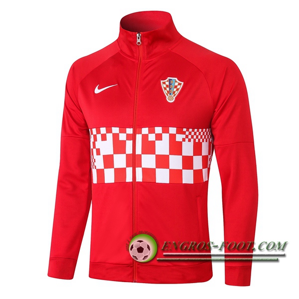 Nouveaux Veste Foot Croatie Rouge 2020/2021