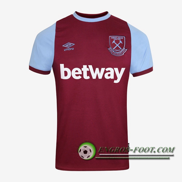 Engros-foot: Jeu Maillot de Foot West Ham Domicile 2020/2021 Thailande