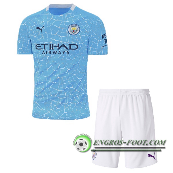 Engros-foot: Maillot de Foot Manchester City Enfant Domicile 2020/2021 Thailande