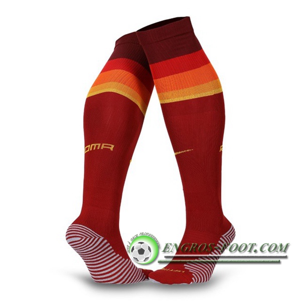 Engros-foot: Chaussettes Foot AS Roma Domicile 2020/2021 Thailande