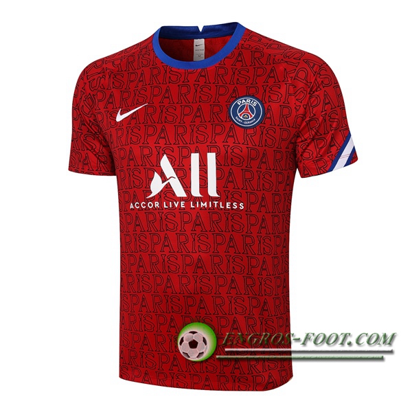 Training T-Shirts Paris PSG Rouge 2020/2021