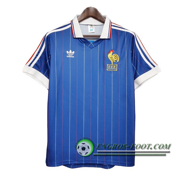 Engros-foot: Maillot de Foot France Retro Domicile 1982 Thailande