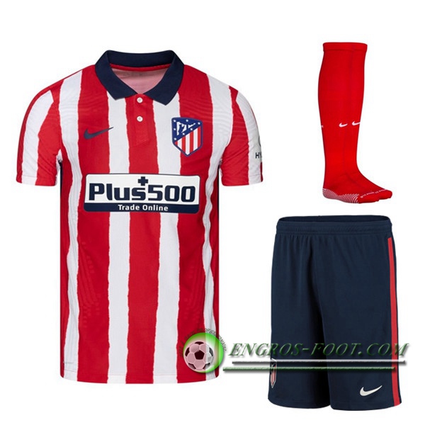 Engros-foot: Jeu Ensemble Maillot Atletico Madrid Domicile (Short+Chaussettes) 2020/21 Thailande