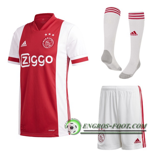 Engros-foot: Jeu Ensemble Maillot AFC Ajax Domicile (Short+Chaussettes) 2020/21 Thailande