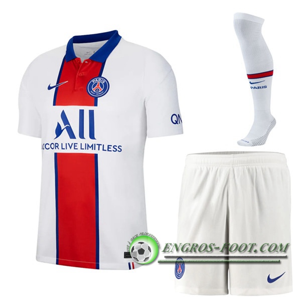 Engros-foot: Jeu Ensemble Maillot PSG Exterieur (Short+Chaussettes) 2020/21 Thailande