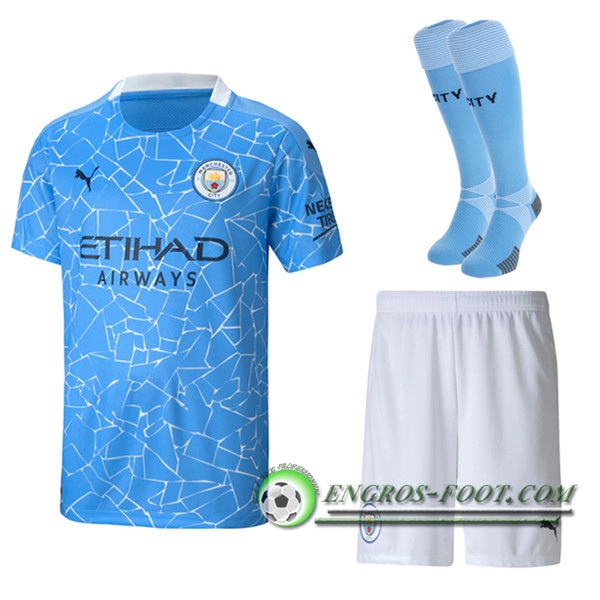 Engros-foot: Jeu Ensemble Maillot Manchester City Domicile (Short+Chaussettes) 2020/21 Thailande