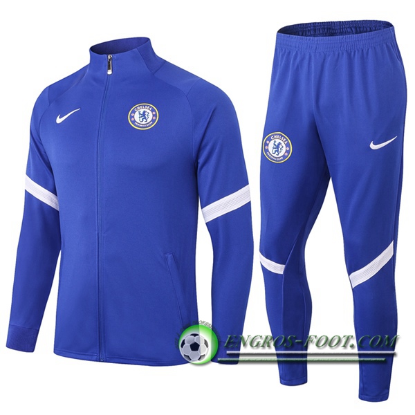 Ensemble Survetement de Foot - Veste FC Chelsea Bleu 2020/2021