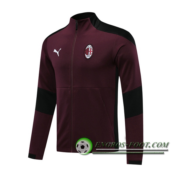 Nouveaux Veste Foot Milan AC Rouge 2020/2021