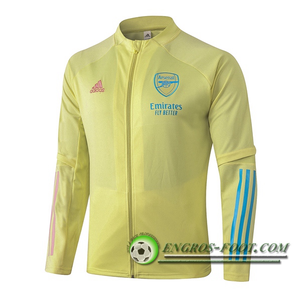 Nouveaux Veste Foot Arsenal Jaune 2020/2021