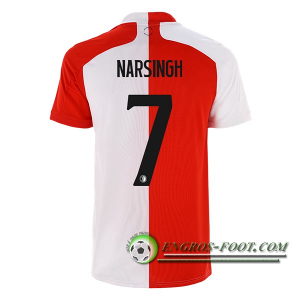 Engros-foot: Jeu Maillot de Foot Feyenoord (NARSINGH 7) Domicile 2020/2021 Thailande