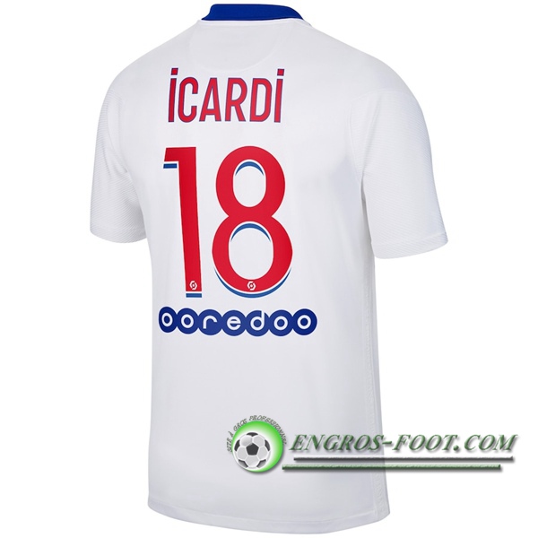 Engros-foot: Jeu Maillot de Foot PSG (Icardi 18) Exterieur 2020/2021 Thailande