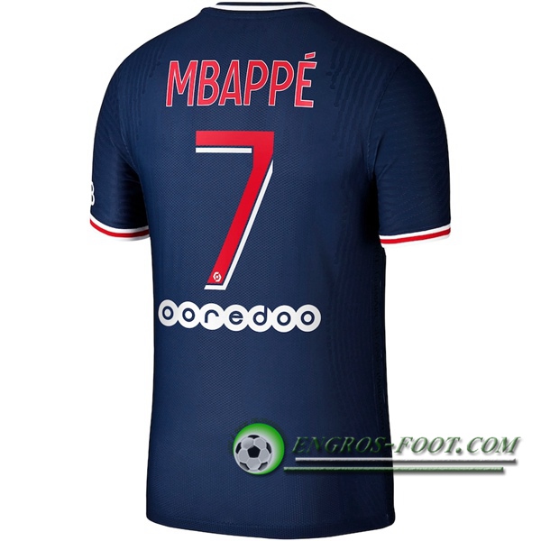 Engros-foot: Jeu Maillot de Foot PSG (Mbappé 7) Domicile 2020/2021 Thailande