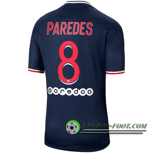 Engros-foot: Jeu Maillot de Foot PSG (Paredes 8) Domicile 2020/2021 Thailande