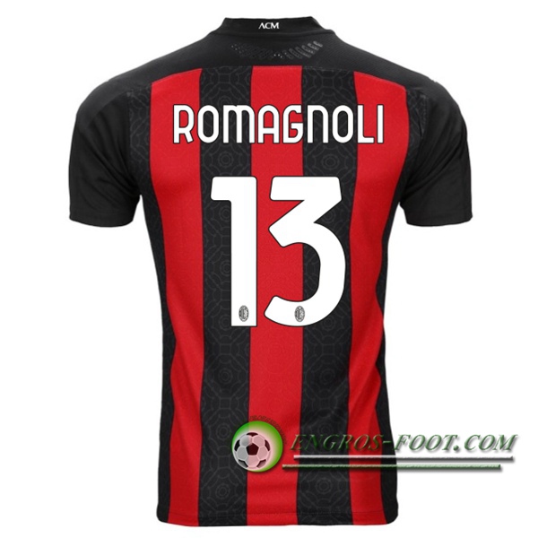 Engros-foot: Jeu Maillot de Foot Milan AC (ROMAGNOLI 13) Domicile 2020/2021 Thailande