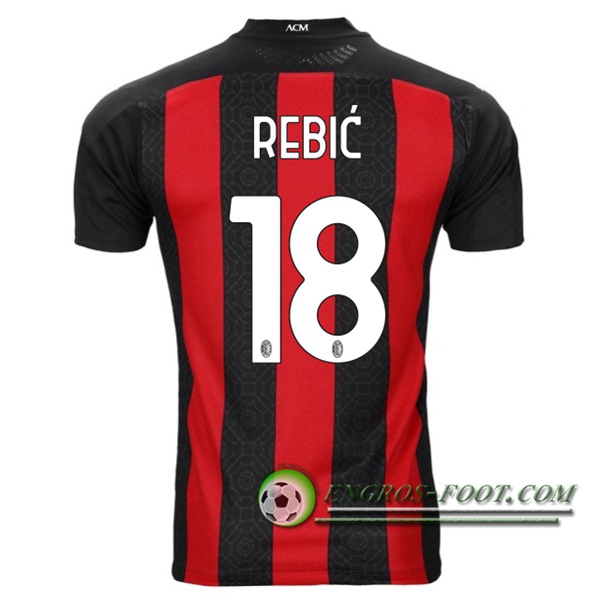 Engros-foot: Jeu Maillot de Foot Milan AC (REBIC 18) Domicile 2020/2021 Thailande