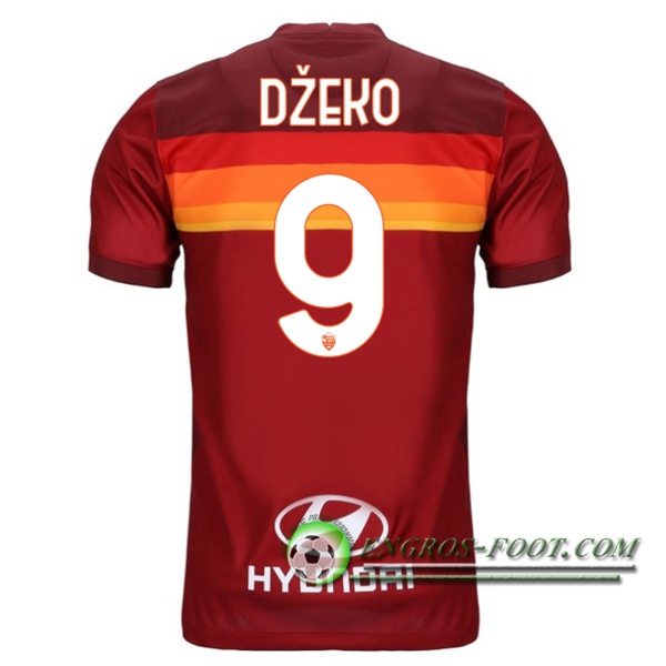 Engros-foot: Jeu Maillot de Foot AS Roma (DZEKO 9) Domicile 2020/2021 Thailande