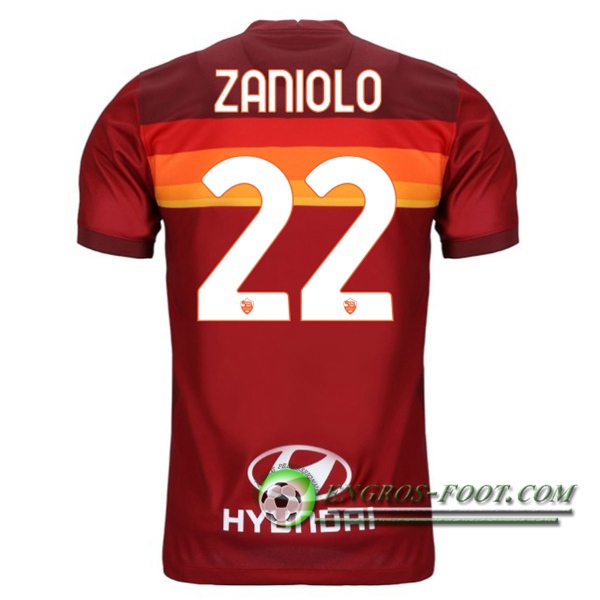 Engros-foot: Jeu Maillot de Foot AS Roma (ZANIOLO 22) Domicile 2020/2021 Thailande