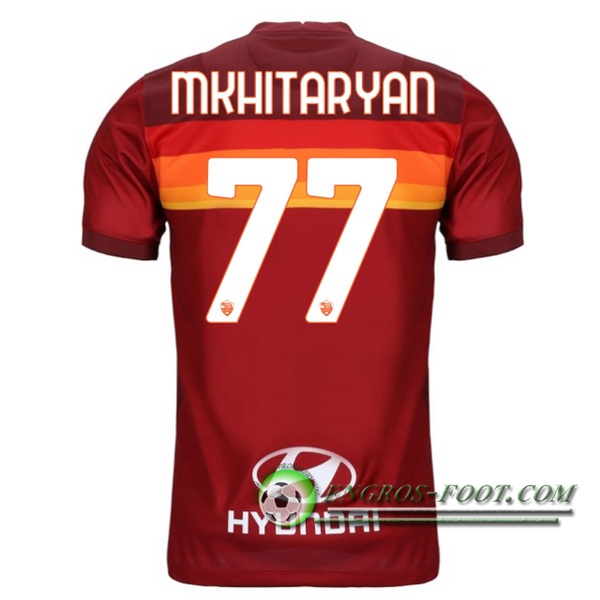 Engros-foot: Jeu Maillot de Foot AS Roma (MKHITARYAN 77) Domicile 2020/2021 Thailande