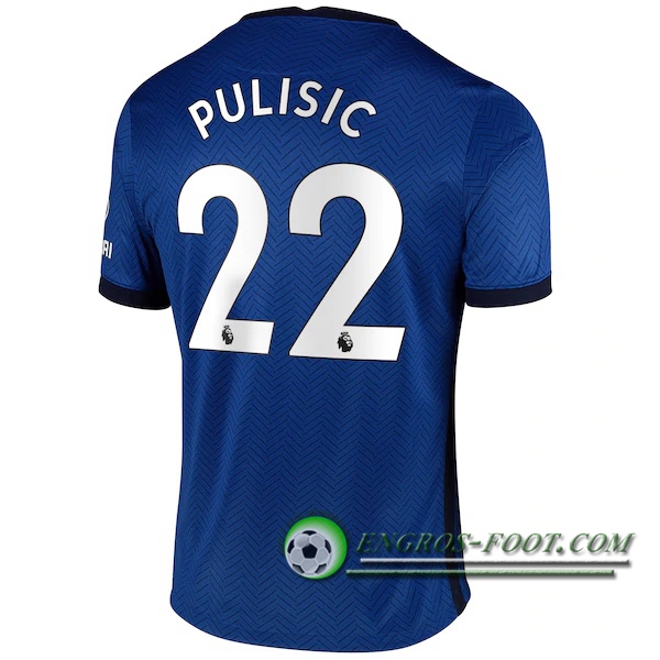 Engros-foot: Jeu Maillot de Foot FC Chelsea (Pulisic 22) Domicile 2020/2021 Thailande