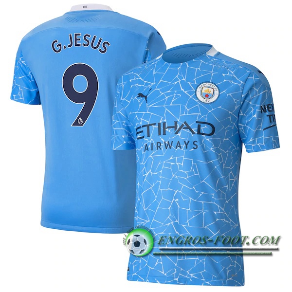 Engros-foot: Jeu Maillot de Foot Manchester City (G.Jesus 9) Domicile 2020/2021 Thailande