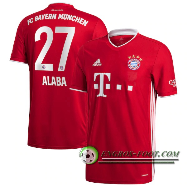 Engros-foot: Jeu Maillot de Foot Bayern Munich (Alaba 27) Domicile 2020/2021 Thailande