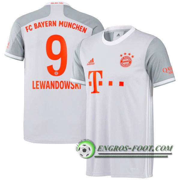 Engros-foot: Jeu Maillot de Foot Bayern Munich (Lewandowski 9) Exterieur 2020/2021 Thailande