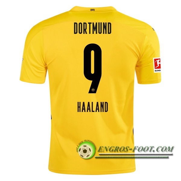 Engros-foot: Jeu Maillot de Foot Dortmund BVB (HAALAND 9) Domicile 2020/2021 Thailande