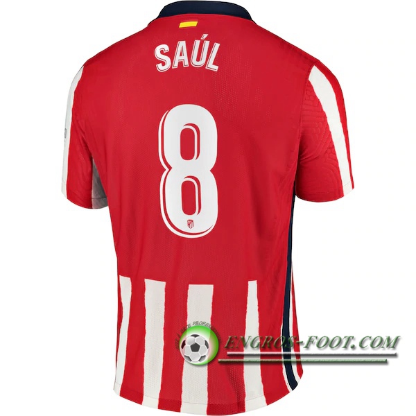 Engros-foot: Jeu Maillot de Foot Atletico Madrid (Saul 8) Domicile 2020/2021 Thailande