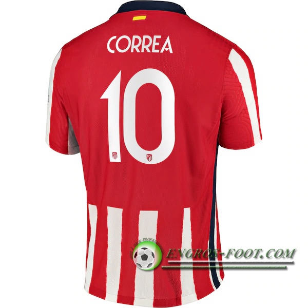 Engros-foot: Jeu Maillot de Foot Atletico Madrid (Correa 10) Domicile 2020/2021 Thailande