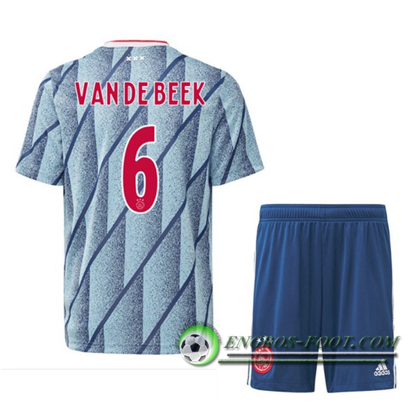 Engros-foot: Maillot Foot AFC Ajax (VANDEBEEK 6) Enfants Exterieur 2020/2021 Thailande