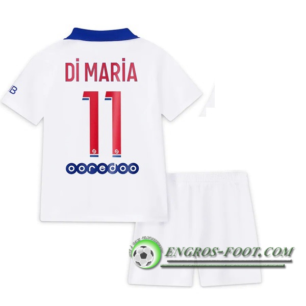 Engros-foot: Maillot Foot PSG (Di Maria 11) Enfants Exterieur 2020/2021 Thailande