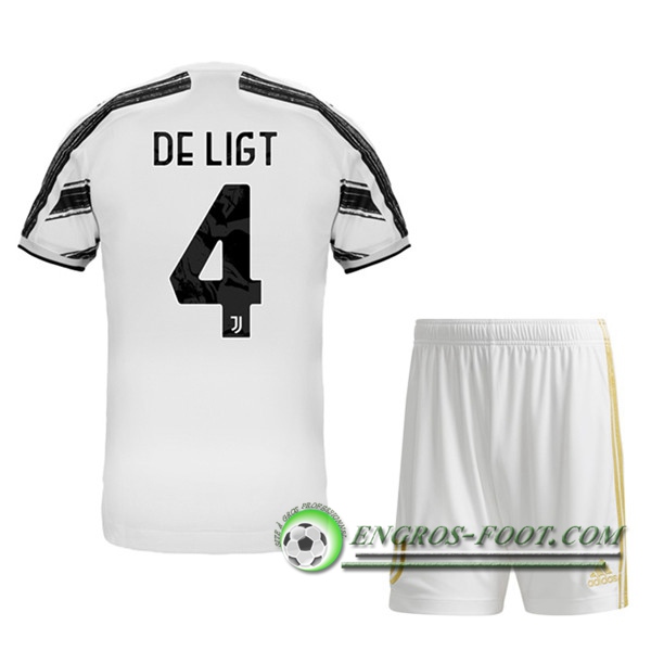 Engros-foot: Maillot de Foot Juventus (DE LIGT 4) Enfants Domicile 2020/2021 Thailande