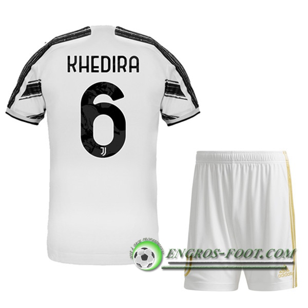 Engros-foot: Maillot de Foot Juventus (KHEDIRA 6) Enfants Domicile 2020/2021 Thailande