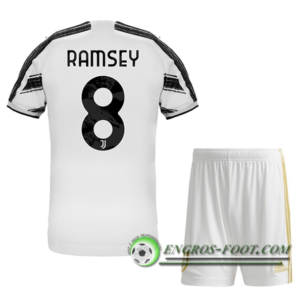 Engros-foot: Maillot de Foot Juventus (RAMSEY 8) Enfants Domicile 2020/2021 Thailande