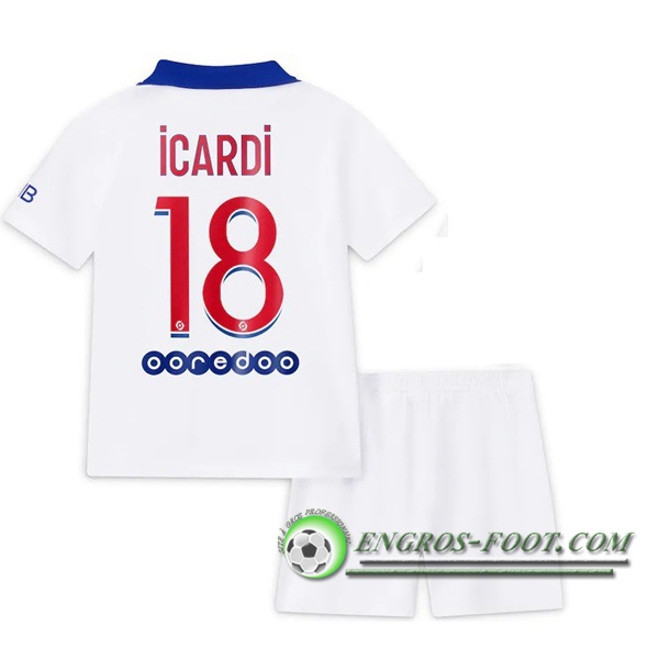 Engros-foot: Maillot Foot PSG (Icardi 18) Enfants Exterieur 2020/2021 Thailande