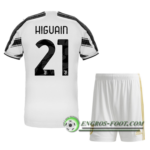 Engros-foot: Maillot de Foot Juventus (HIGUAIN 21) Enfants Domicile 2020/2021 Thailande