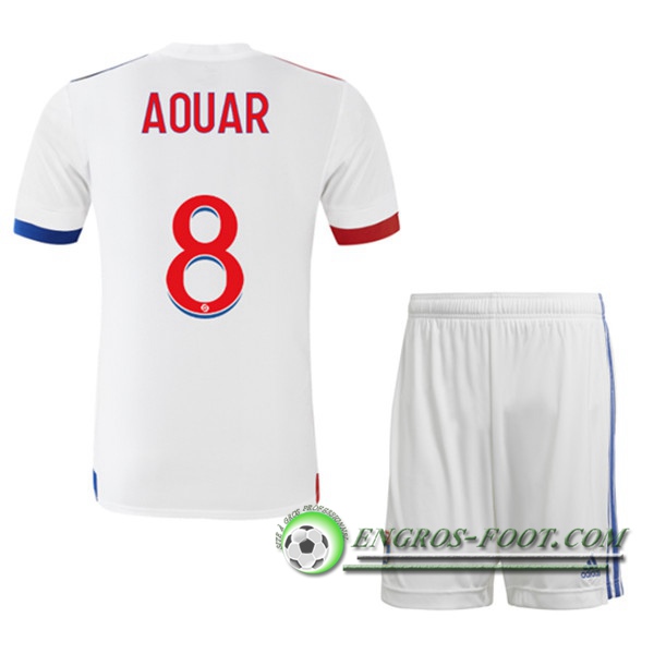 Engros-foot: Maillot Foot Lyon OL (AOUAR 8) Enfants Domicile 2020/2021 Thailande