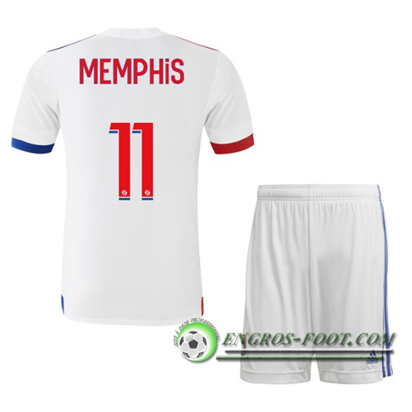 Engros-foot: Maillot Foot Lyon OL (MEMPHIS 11) Enfants Domicile 2020/2021 Thailande