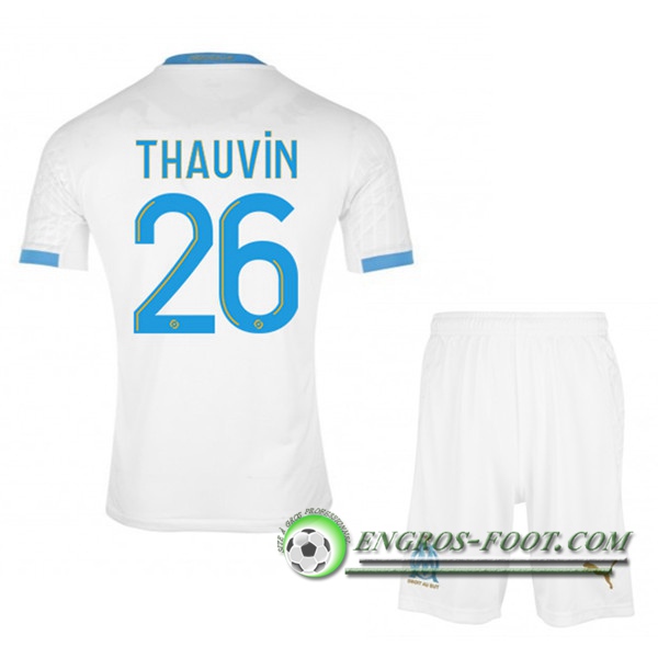 Engros-foot: Maillot Foot Marseille OM (Thauvin 26) Enfants Domicile 2020/2021 Thailande