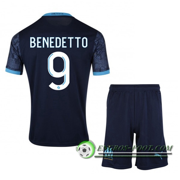 Engros-foot: Maillot Foot Marseille OM (Benedetto 9) Enfants Exterieur 2020/2021 Thailande