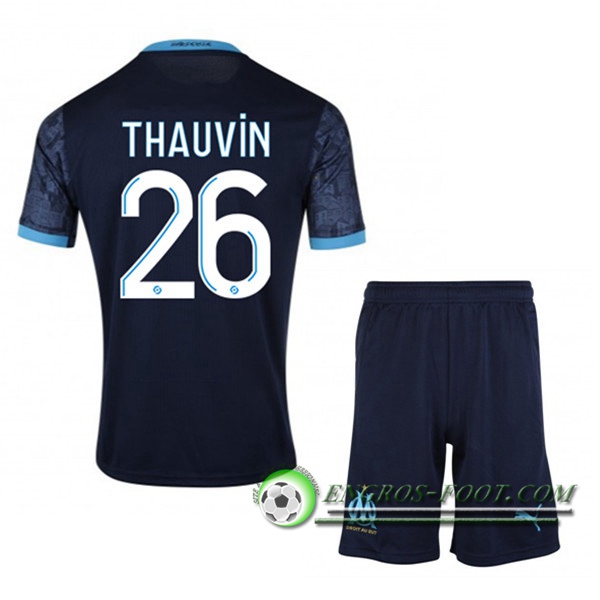 Engros-foot: Maillot Foot Marseille OM (Thauvin 26) Enfants Exterieur 2020/2021 Thailande